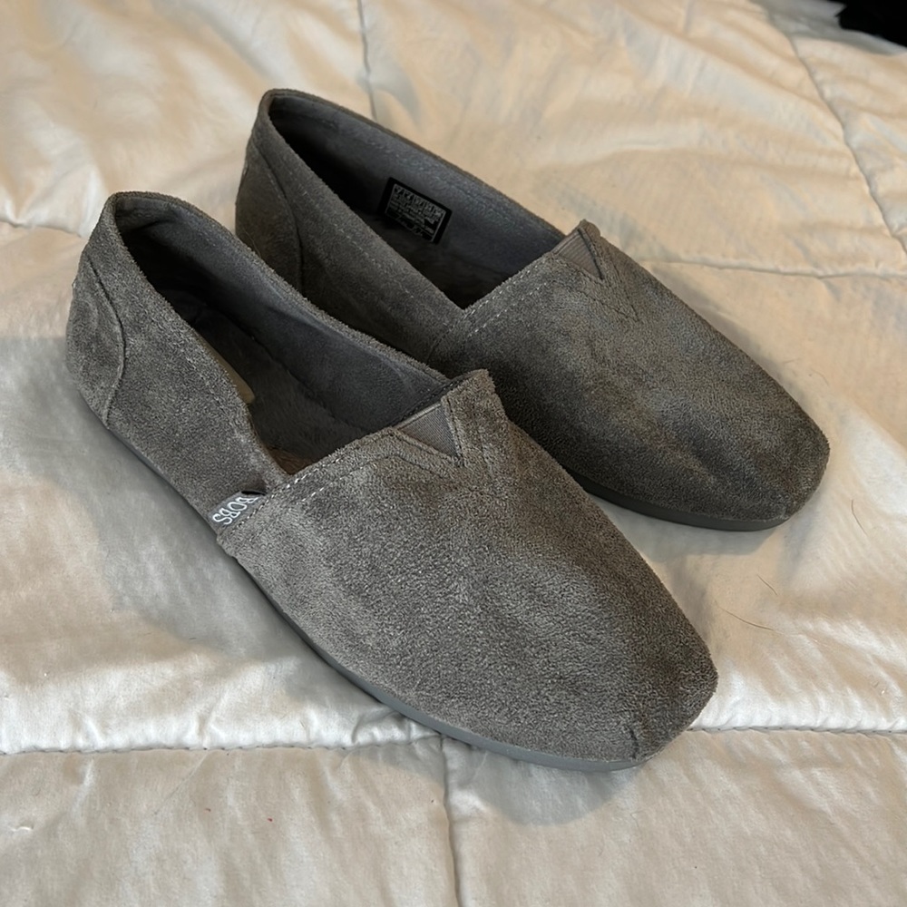Bobs grey suede slides